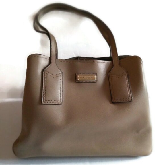 London Fog Handbags - LONDON FOG SHOULDER BAG TAUPE BEIGE TAN SATCHEL TOTE PURSE